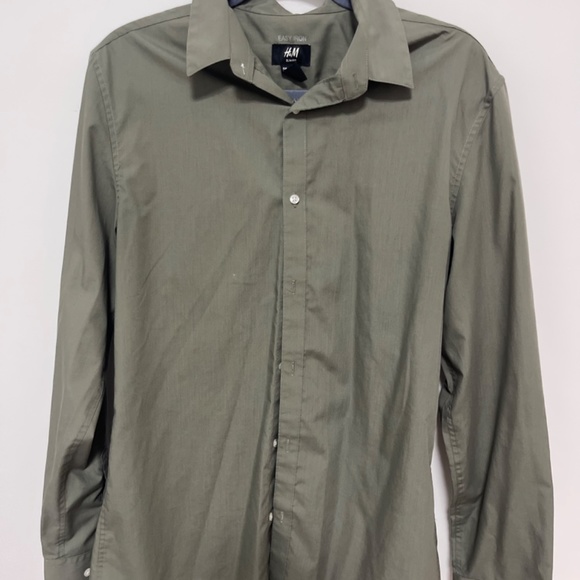 H&M  shirt ( easy iron )used only once - Picture 3 of 3